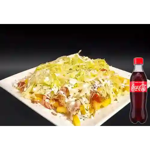 Combo Salchipapa Montañera +Cocacola Orig 400ml