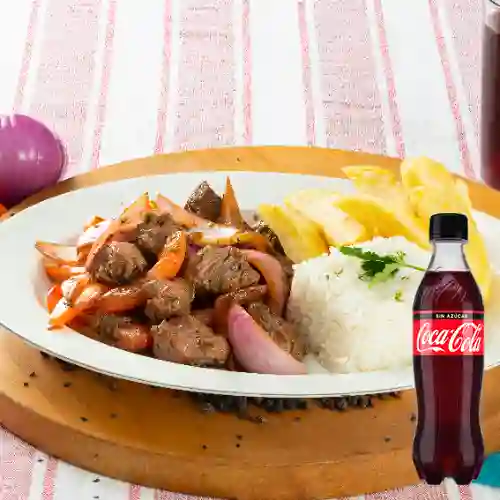 Combo Lomo Saltado + Coca-cola Sin Azúcar 500 ml