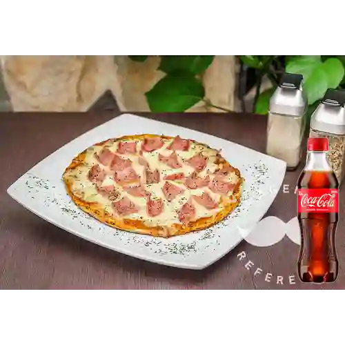 Combo Pizza de Jamón Personal +Cocacola Orig 400ml