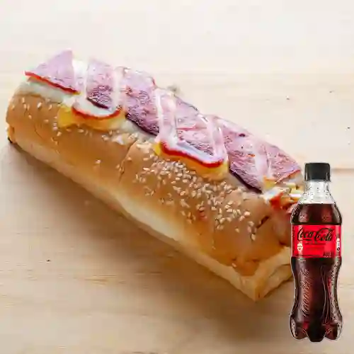 Combo Bendito Hot Dog Hawaiano +Cocacola S/az 400ml