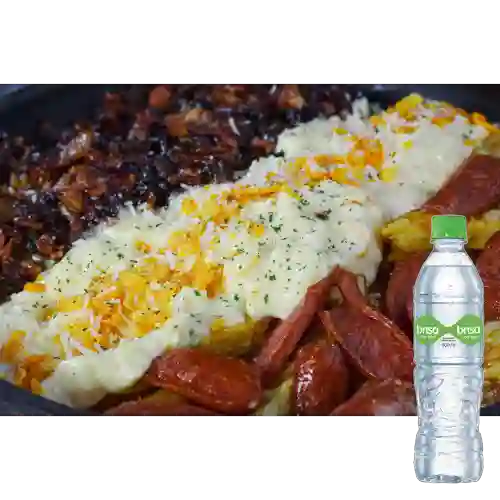 Combo Papas Rancho + Agua con Gas Brisa 600 ml