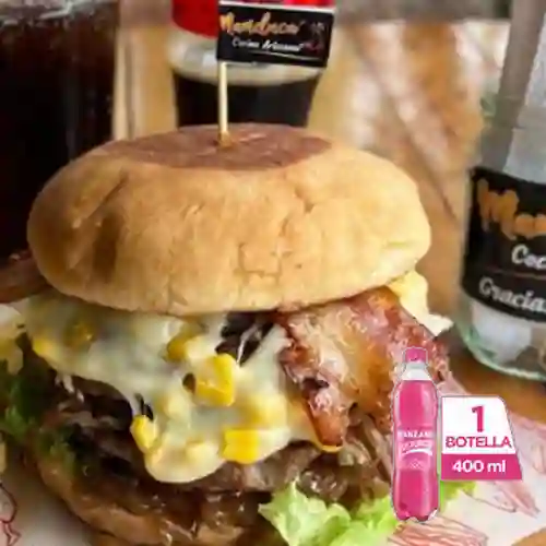 Combo Hamburguesa Vip + Postobón Manzana 400 ml