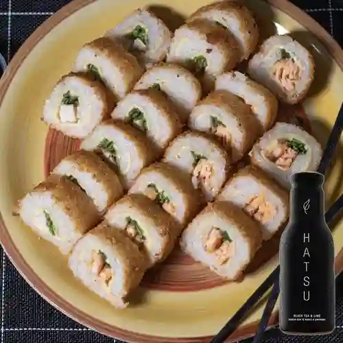 Combo Roll Tempura 13 + Hatsu Negro y Limonada 400 ml