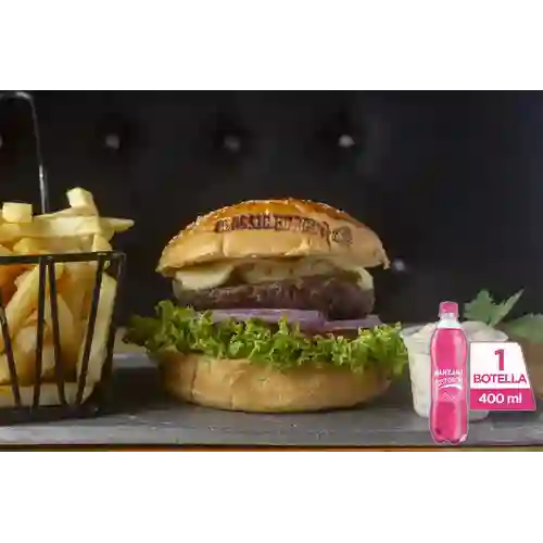 Combo Hamburguesa Tradicional +Postobón Manzana 400ml