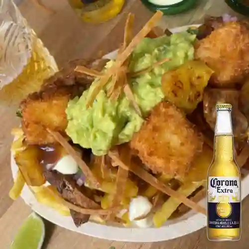 Combo Al Pastor Vibes + Cerveza Corona Bot. 355ml