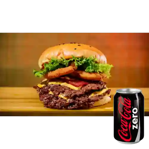 Combo Smashburguer Triple + Coca Cola Zero 235 ml