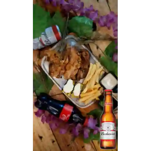 Combo Las Jugosas + Cerveza Budweiser Bot. 250ml