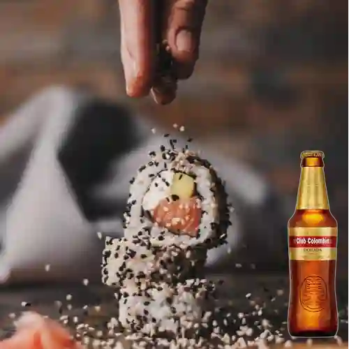 Combo Sushi Philadelphia Roll + Club Col. Dorada 330ml