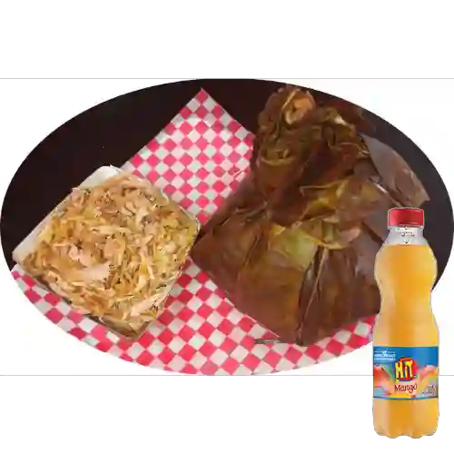 Combo Tamal con Lechona + Hit Mango 500 ml