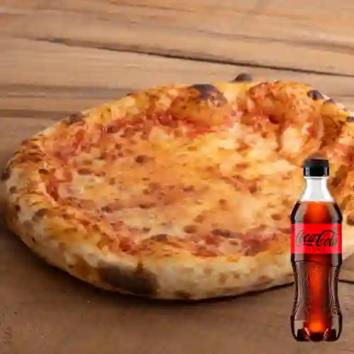 Combo Pizza de Queso + Coca-Cola ZERO 400ml