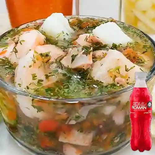Combo Ceviche Peruano Grande +Kola Román Orig 400ML