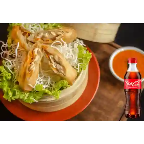 Combo Spring Roll + Coca Cola Original 400 ml