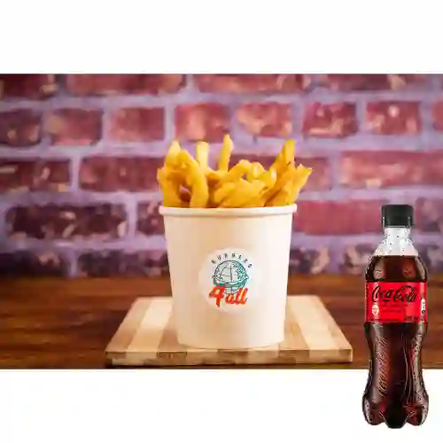 Combo French Fries + Coca Cola Sin Azúcar 400 ml