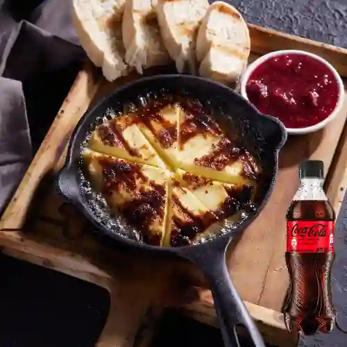 Combo Queso Flameado + Coca Cola Sin Azúcar 400 ml