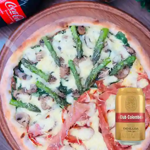 Combo Crea Tu Pizza + Club col. Dorada Lta 330ml