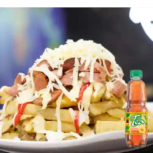 Combo Salchipapa Especial + Mr Tea Durazno 400 ml