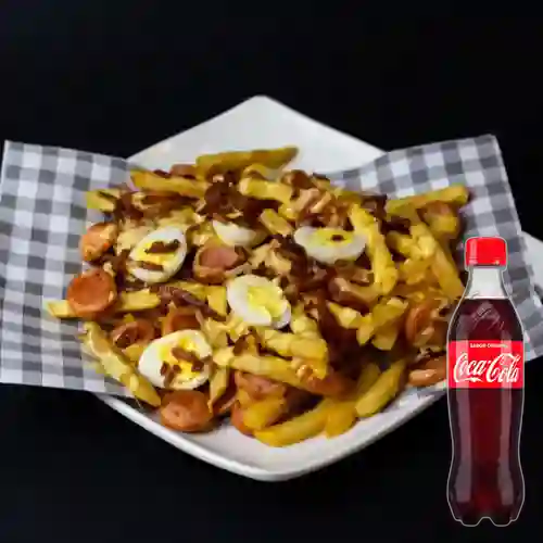 Combo Salchipapa Engallada +Cocacola Orig 400ml