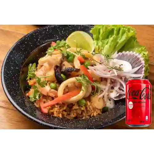 Combo Arroz Marino + Coca-Cola Sin Azúcar 330 ml