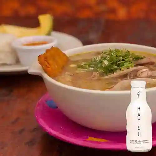 Cazuelita de Patacón +Hatsu Blanco Mangostino 400ml