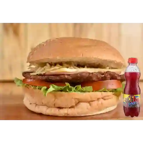 Combo Sándwich Aplastado Mixto + Hit Mora 500 ml