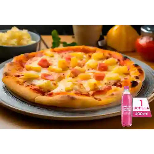 Combo Hawaiana Mediana + Manzana Postobon 400 ml