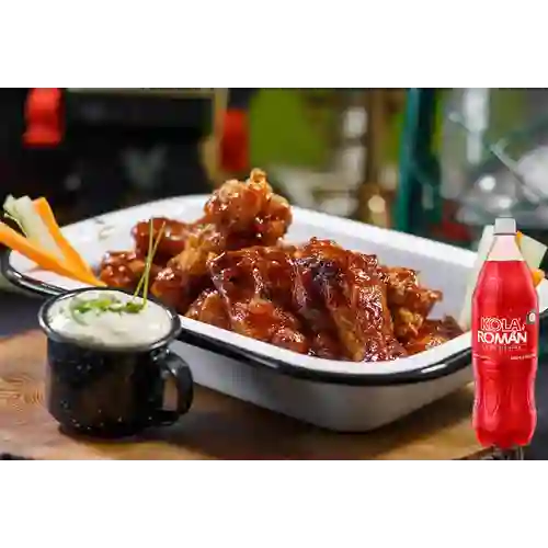 Combo Alitas X 24 + Kola Román Original 1.5L
