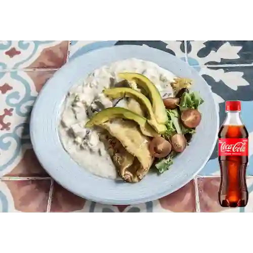 Combo Crepa Pollo&Champiñones +Cocacola Orig 400ml