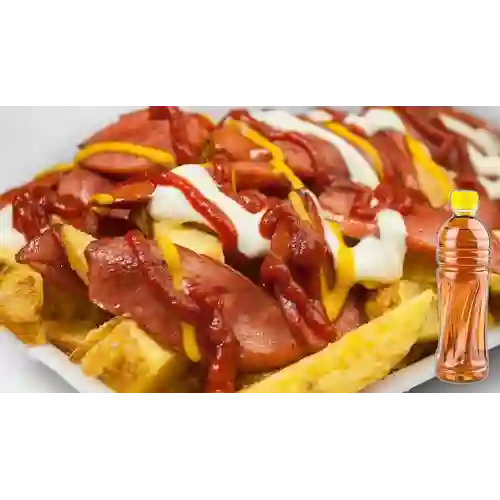 Combo Salchipapas Especial + Mr Tea 300 ml