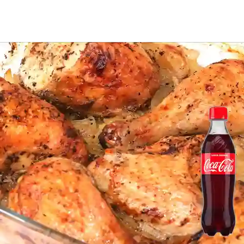Combo 1/2 Pollo Al Horno +Cocacola Orig 400ml