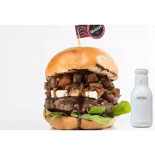 Bourbon Tenessee Burger +Hatsu Blanco Lychee 400ml