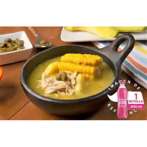 Combo Ajiaco + Postobón Manzana 400 ml