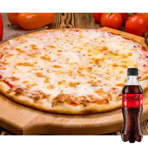 Combo Pizza Cuatro Quesos +Cocacola S/az 400ml