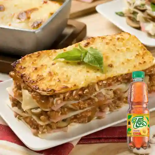 Pollo Jamón&Champiñón + Mr. Tea Durazno 500ml