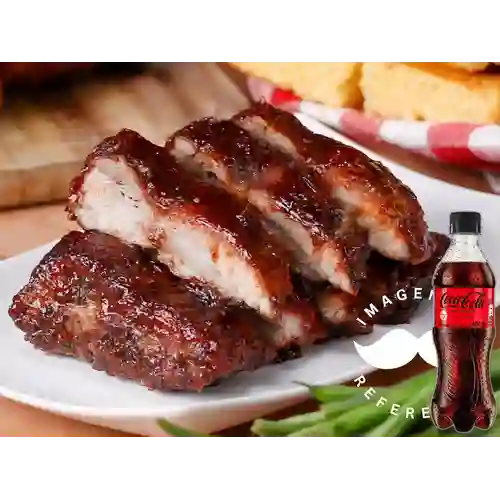 Combo Costillas BBQ + Coca-Cola Sin Azúcar 354 ml