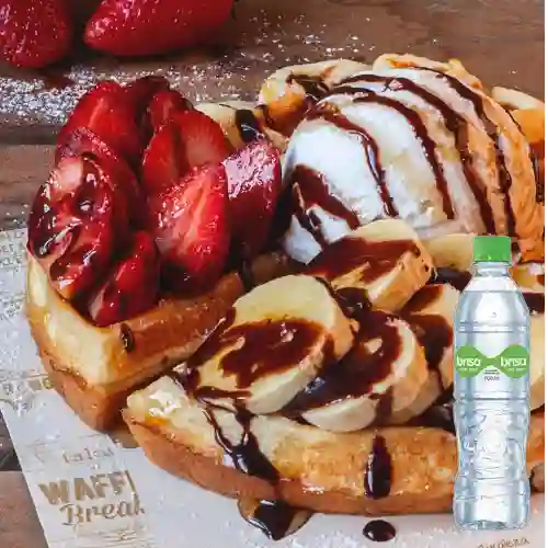 Combo Waffle Chocolate Dream +Agua Brisa C/Gas 600ml