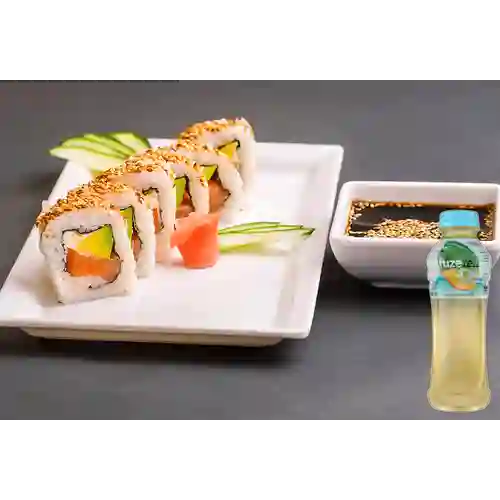 Philadelphia Rolls +Té Verde Fuzetea Mango Manzanilla 400ml