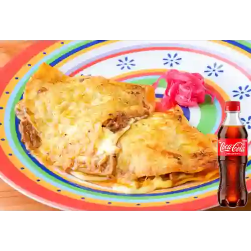 Combo Quesadilla de Pastor + Coca Cola Original 400 ml