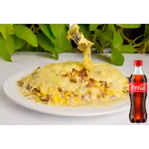 Combo Desgranado Carne + Coca Cola Original 400 ml