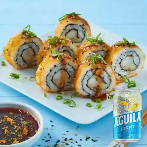 Combo Maki Camarones Empanizados Especial + Aguila Light 330ml