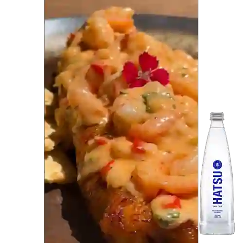 Maduro Coctel de Camarones +Agua Hatsu S/gas 300ml
