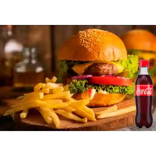 Combo Hamburguesa Sencilla +Cocacola Orig 400ml