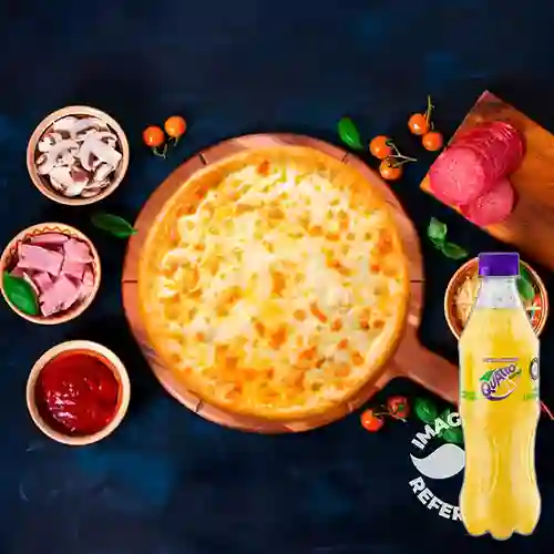 Combo Pizza Hawaiana + Quatro Original 400ML