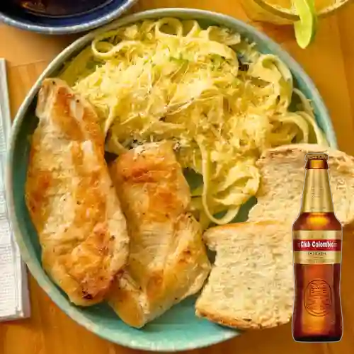 Combo Italiano/Pollo + Club Col. Dorada Bot. 330ml
