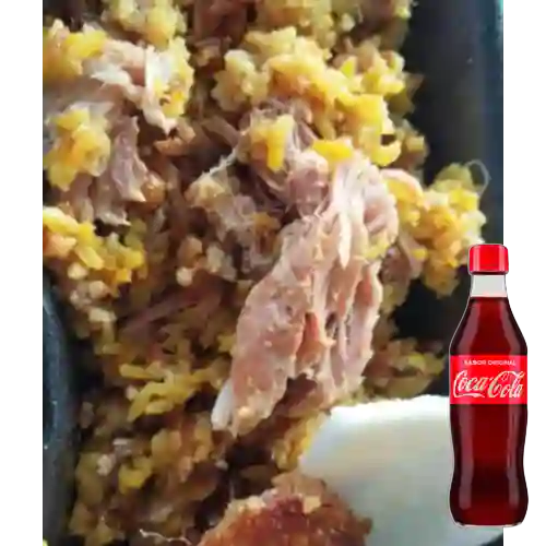 Combo Lechona Extra + Coca-Cola Sabor Original 350 ml