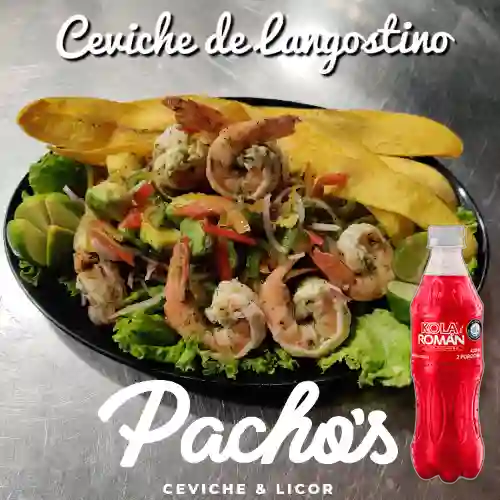 Combo Ceviche de Langostinos + Kola Roman