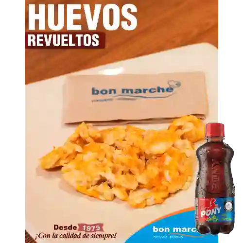 Combo Huevos Revueltos + Pony Malta 200Ml