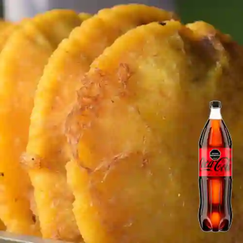 Combo Arepa con Huevo X4 + Coca-Cola ZERO 1.5Lt