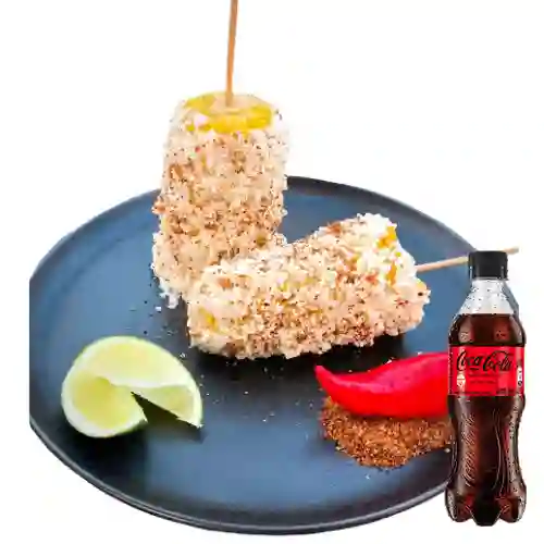Combo Elote Carnal + Coca Cola Sin Azúcar 400ml