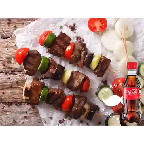 Combo Chuzo de Res + Coca-Cola Sabor Original 250 ml