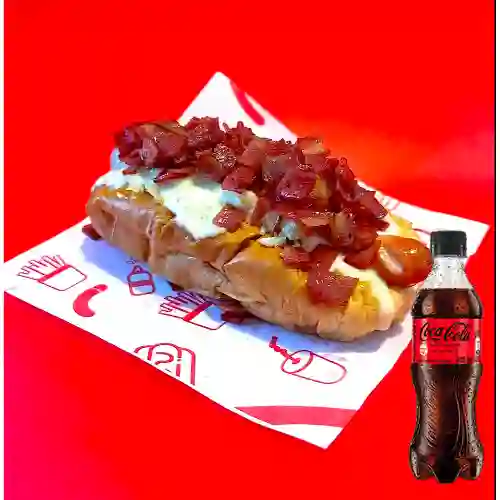 Combo Frank Dog Tamaño l + Coca-Cola ZERO 400ml